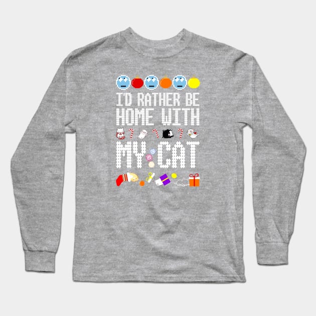 At the Holiday Party Like: I'd Rather Be Home With My Cat Long Sleeve T-Shirt by Xanaduriffic